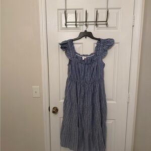 Blue Striped woman Dress